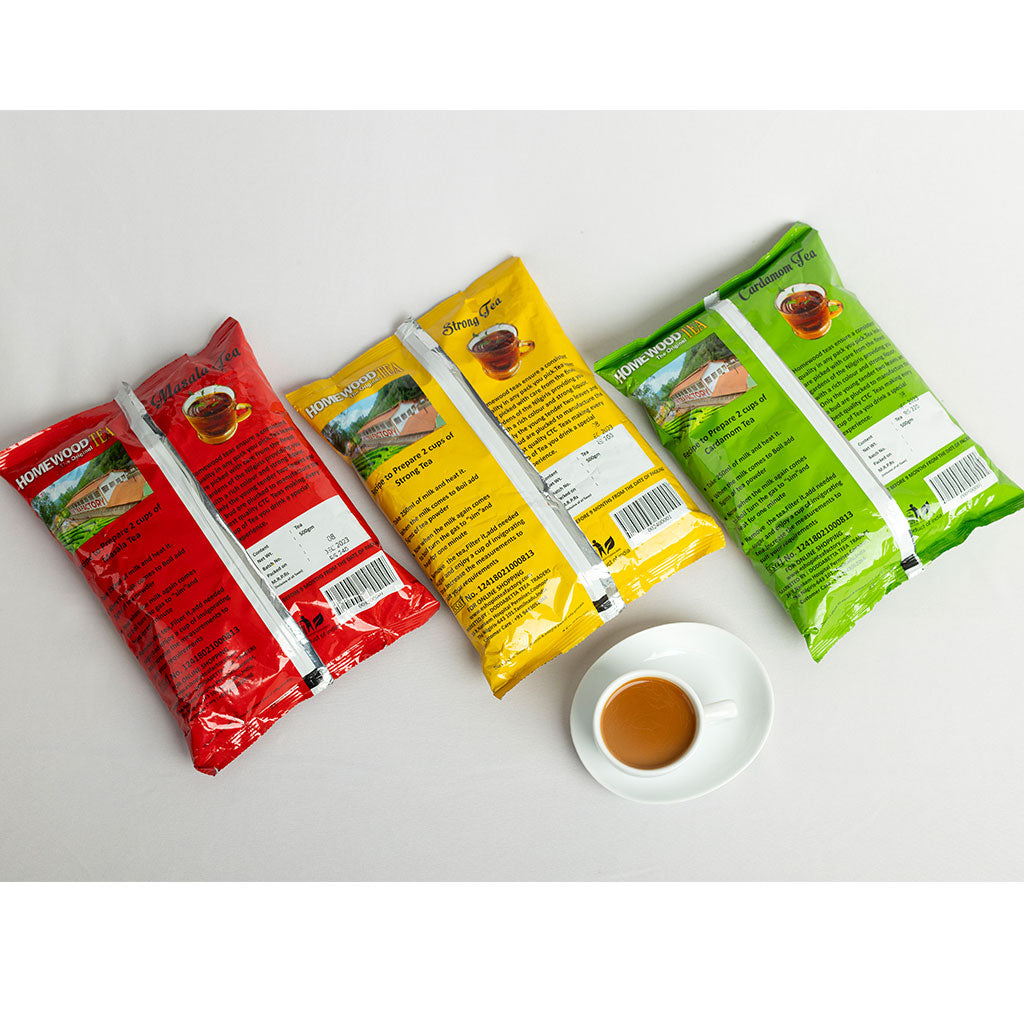 Homewood Tea from Ooty (Strong / Cardamom / Masala) 500g