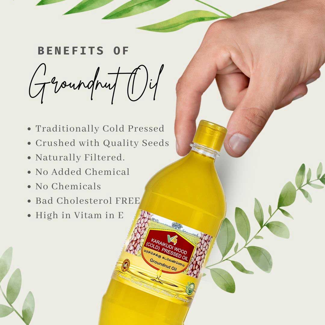 Groundnut Oil – (கடலெண்ணெய்) – Peanuts Oil